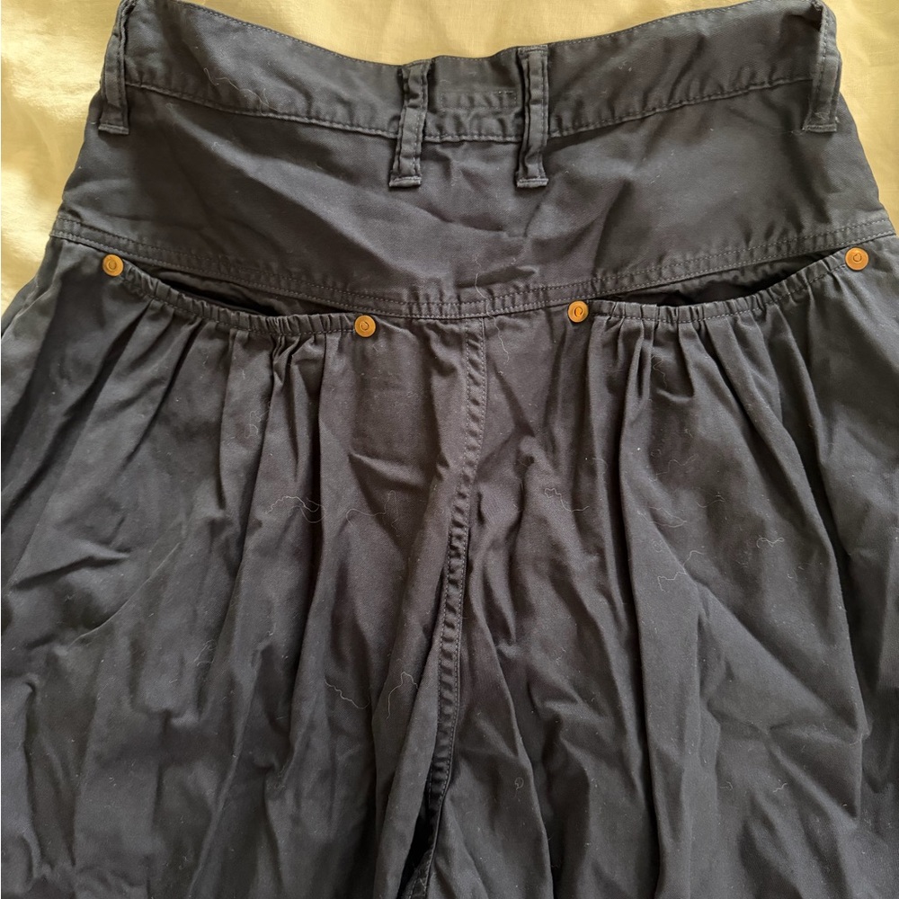 Kapital Navy Wide-Leg Culottes - Picture 3 of 5